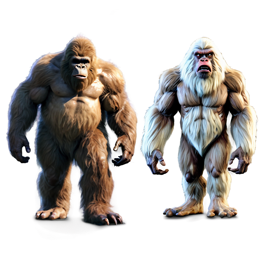 Bigfoot Vs Yeti Comparison Png Oxf