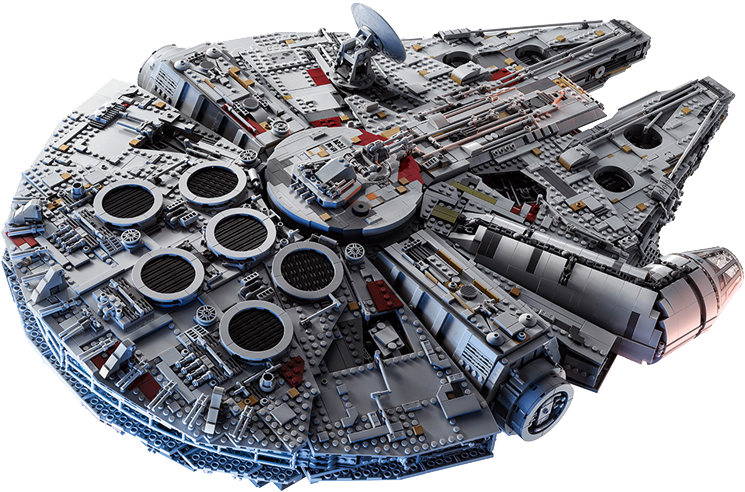 Biggest Lego Set Millennium Falcon, HD Png Download PNG with transparent background