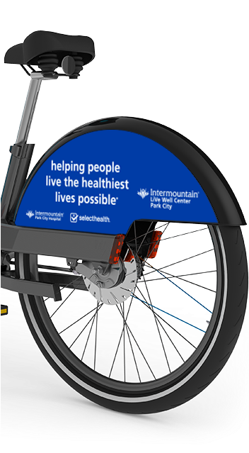 Bike Wheel Advertisement PNG with transparent background