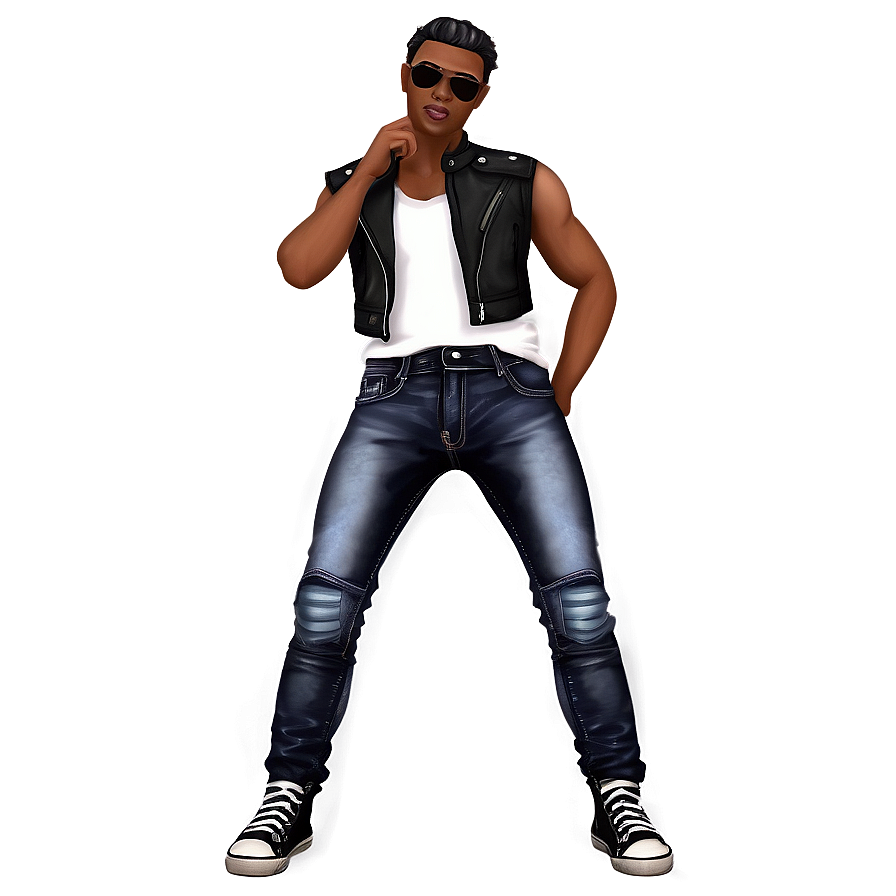 Biker Jeans Png 5