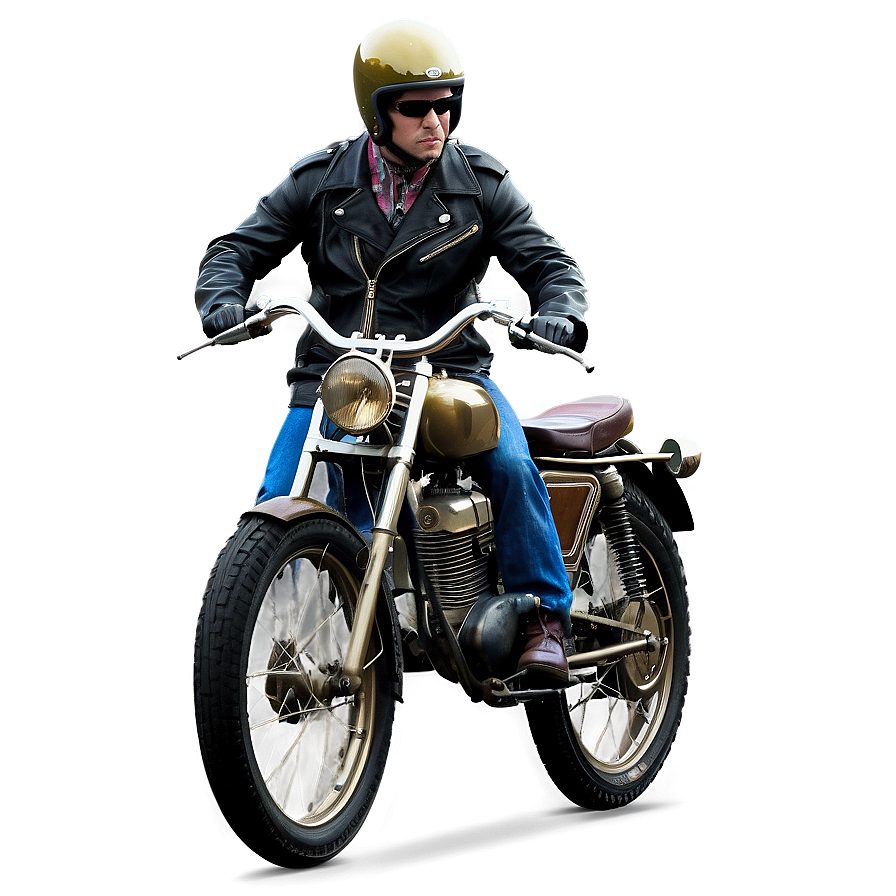 Biker Vintage Poster PNG 06252024 PNG with transparent background