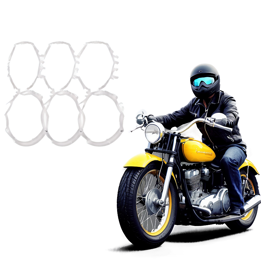Biker Vintage Poster PNG 06252024 PNG with transparent background