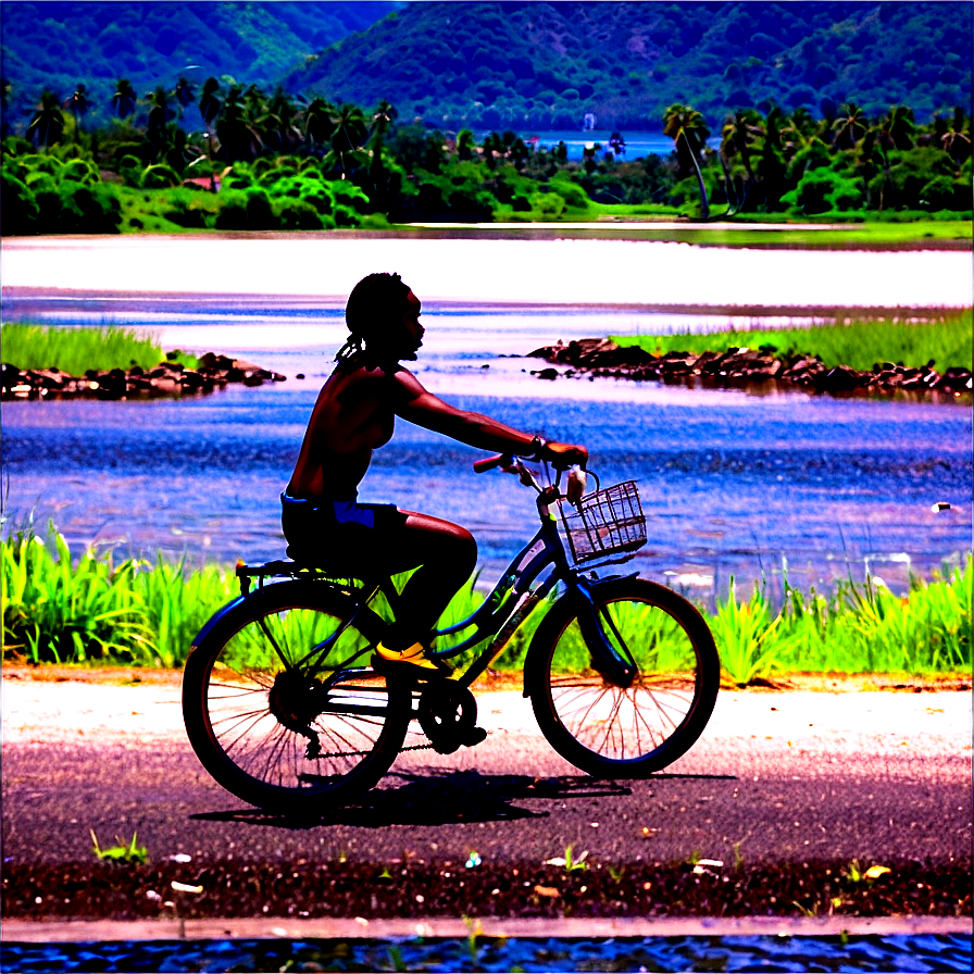 Biking Along The Coast Png 50