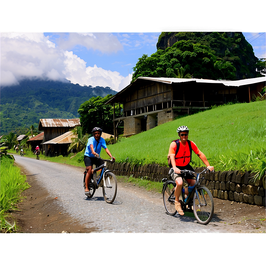 Biking Through Historic Towns Png Reo