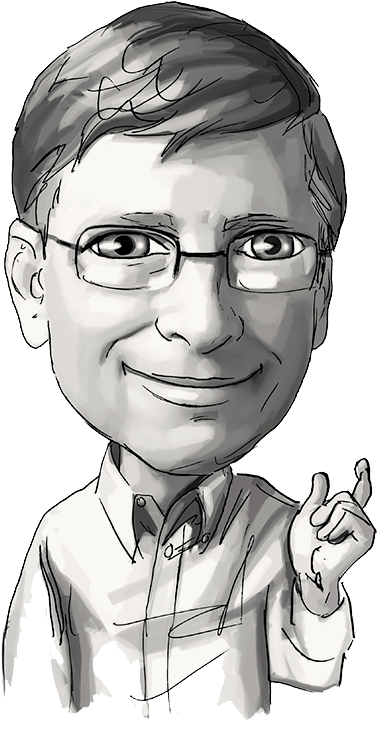 Bill Gates Caricature Sketch