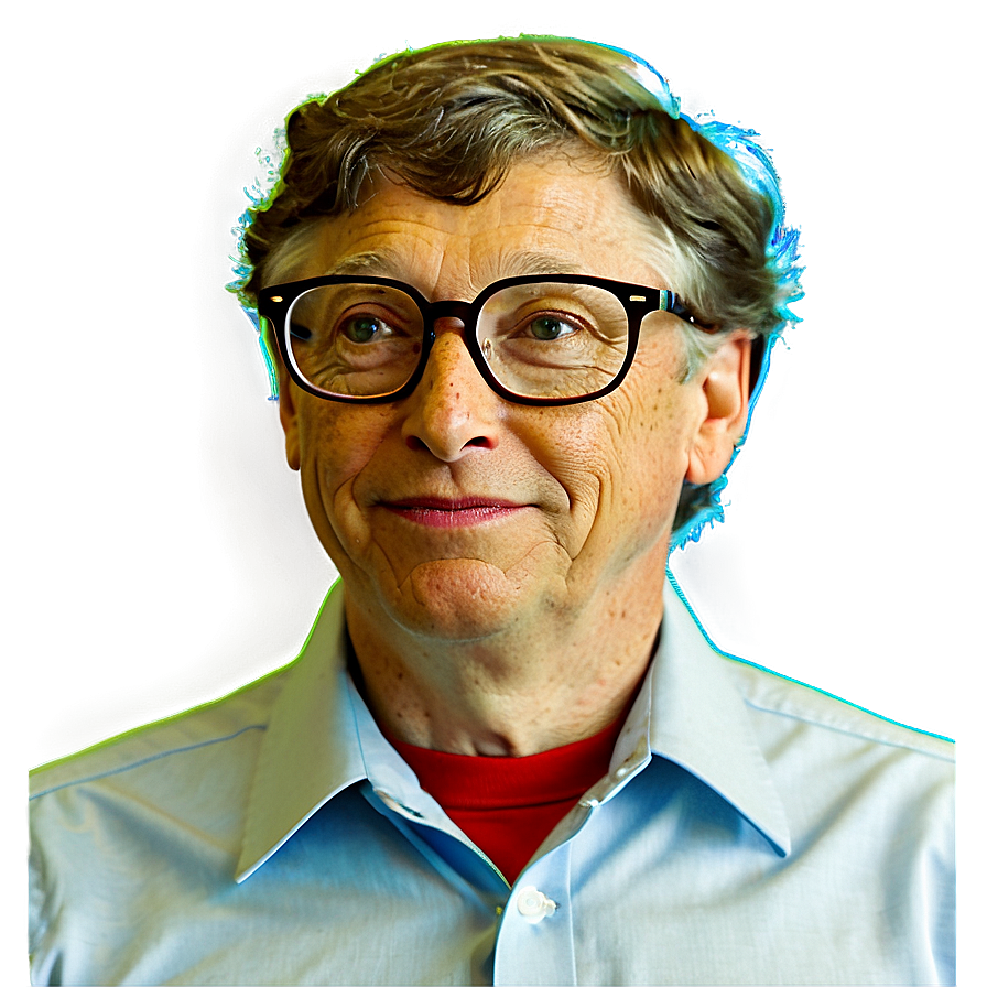 Bill Gates in Glasses PNG 67 PNG with transparent background