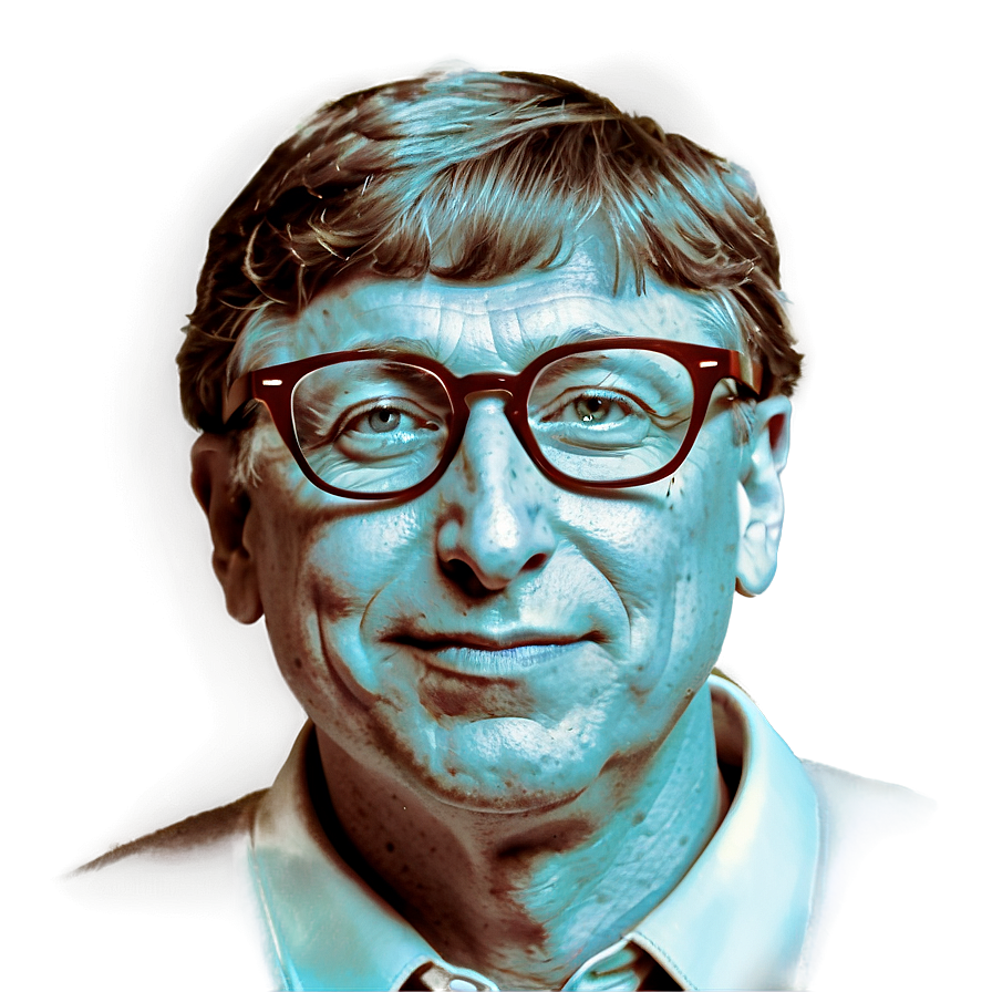 Bill Gates in Glasses PNG quw25 PNG with transparent background