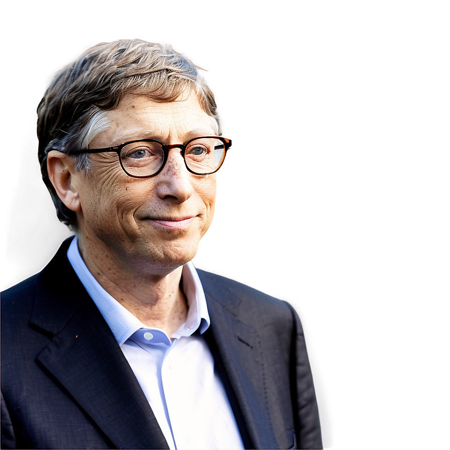 Bill Gates Portrait PNG 85 PNG with transparent background