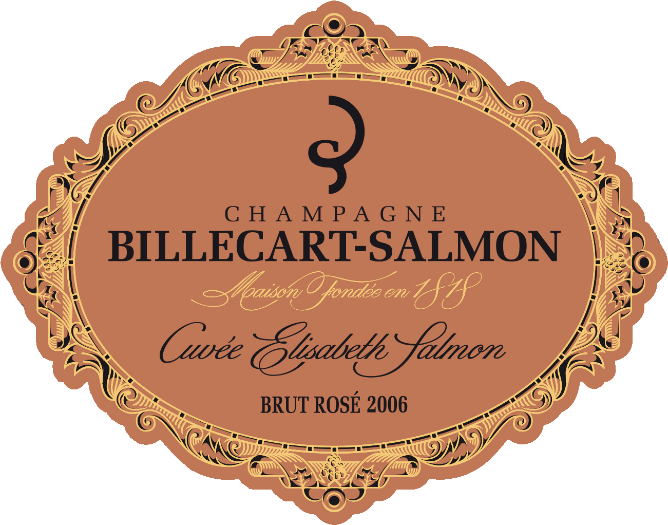 Billecart Salmon Label - Billecart Salmon Cuvee Elizabeth S 2007, HD Png Download PNG with transparent background
