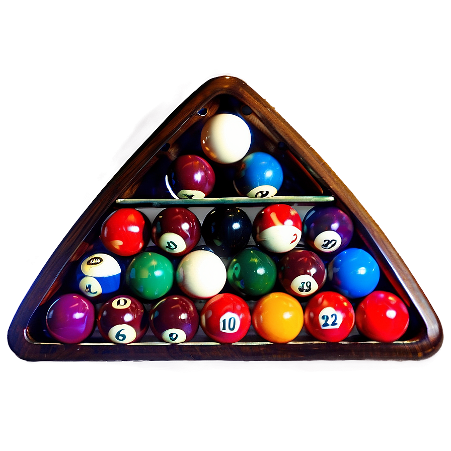 Billiards Rack Triangle Png 06252024