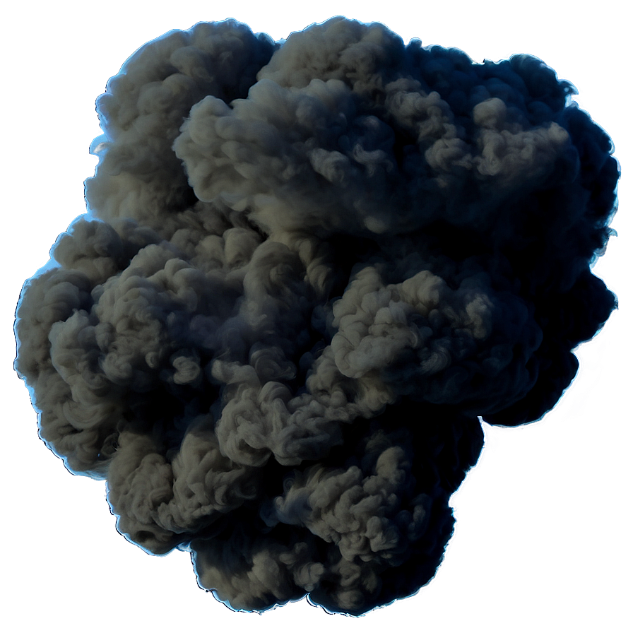 Billowing Black Smoke Png 05252024