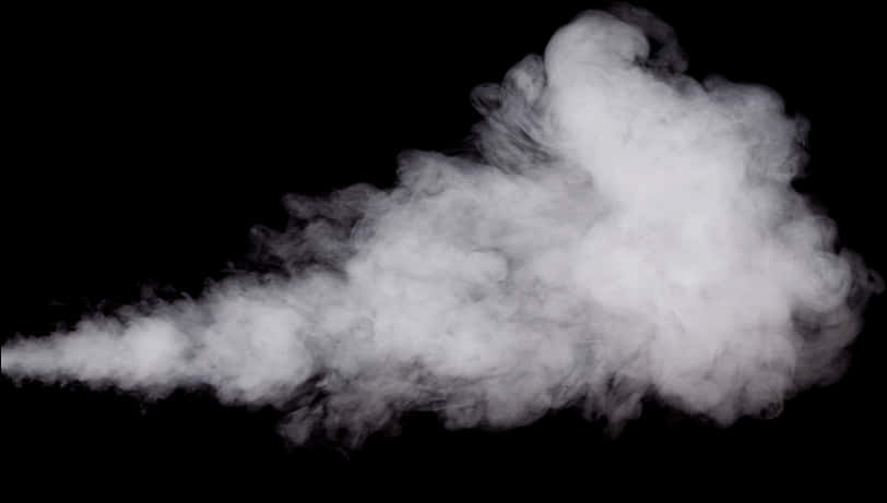 Billowing Smoke Black Background