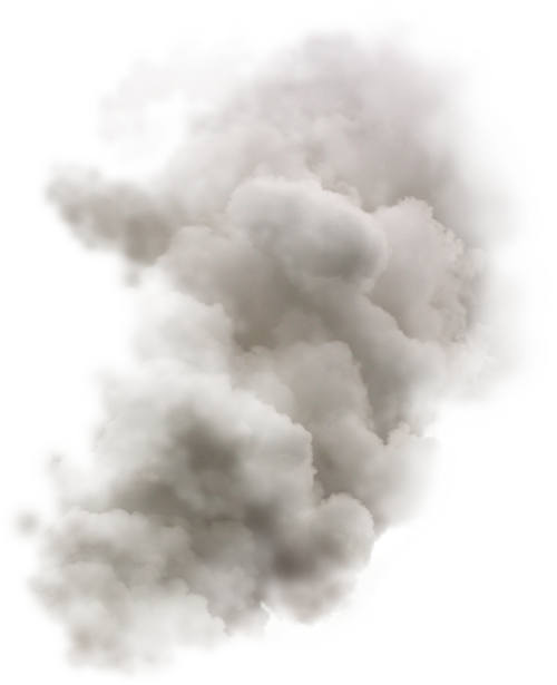 Billowing Smoke Cloud PNG image with a transparent background, free high-resolution download