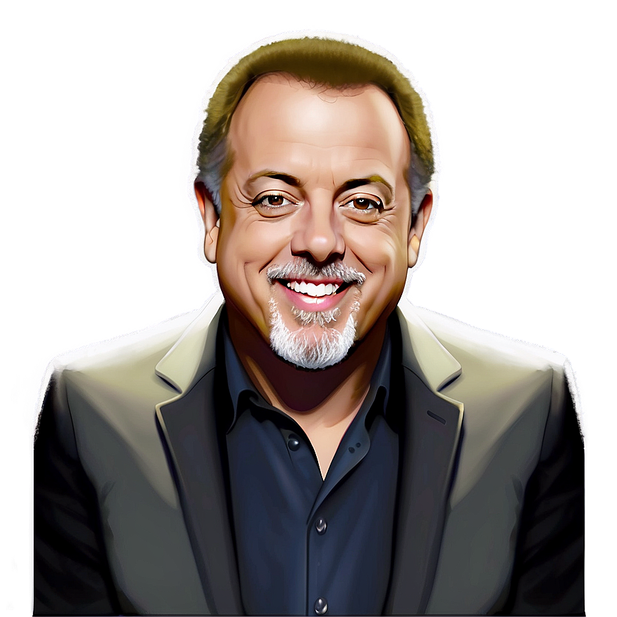 Billy Joel Creative Portrait Png 86