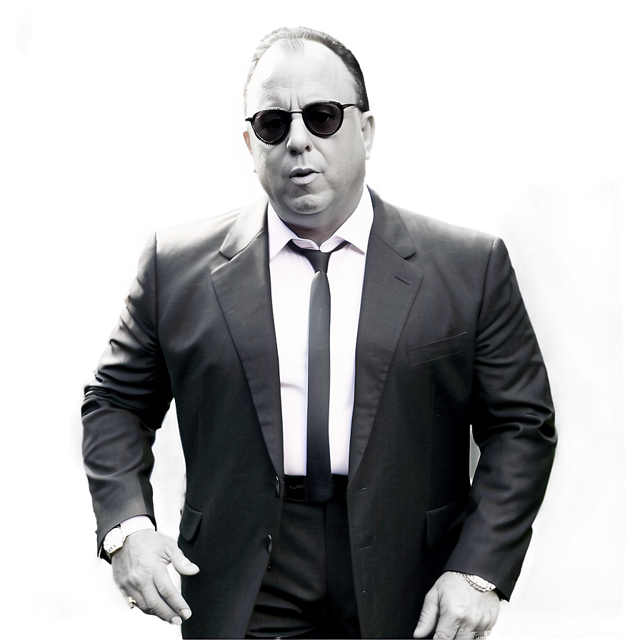 Billy Joel In Black And White Attire Png Gut