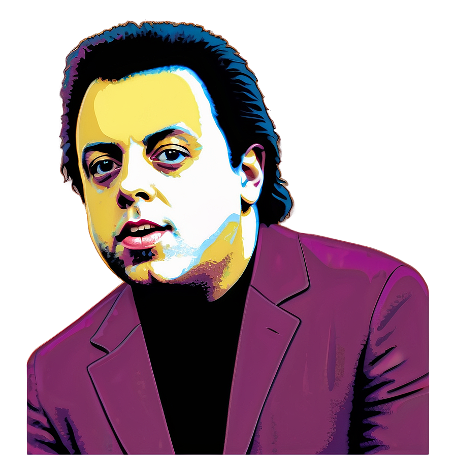 Billy Joel Pop Art Png 06252024