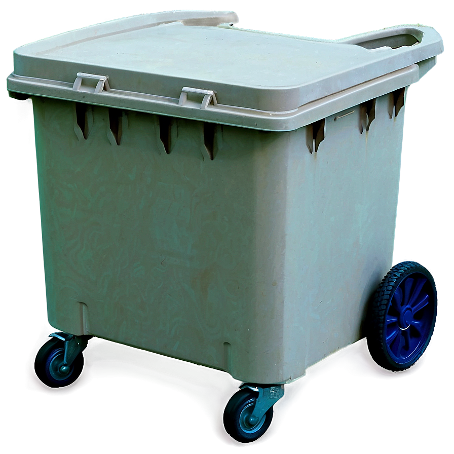 Bin With Wheels Beige Png 06242024