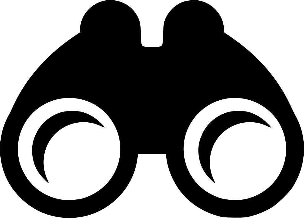 Binoculars Icon Silhouette