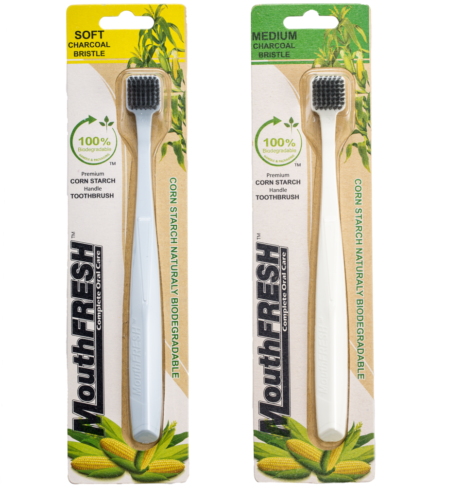 Biodegradable Corn Starch Toothbrushes Packaging