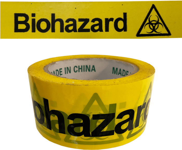 Biohazard Warning Adhesive Tape