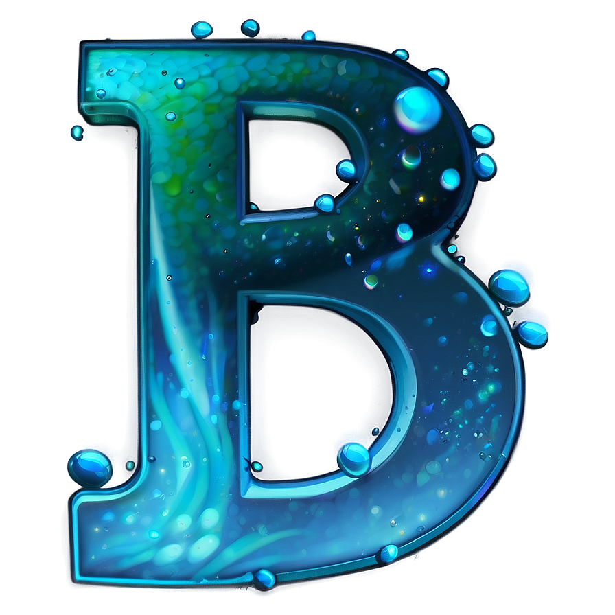 Bioluminescent Letter B Png Eoc6