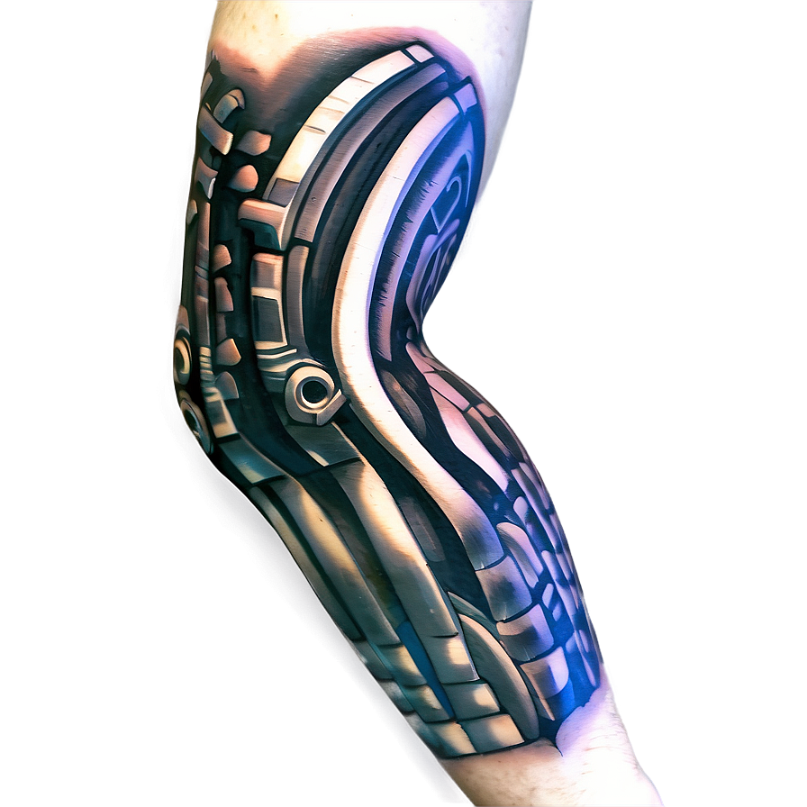 Biomechanical Tattoo Sleeve Png 06122024