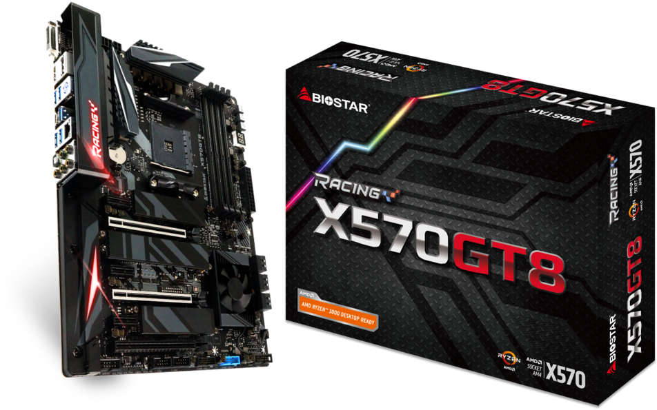 Biostar Racing X570gt8, HD Png Download PNG with transparent background