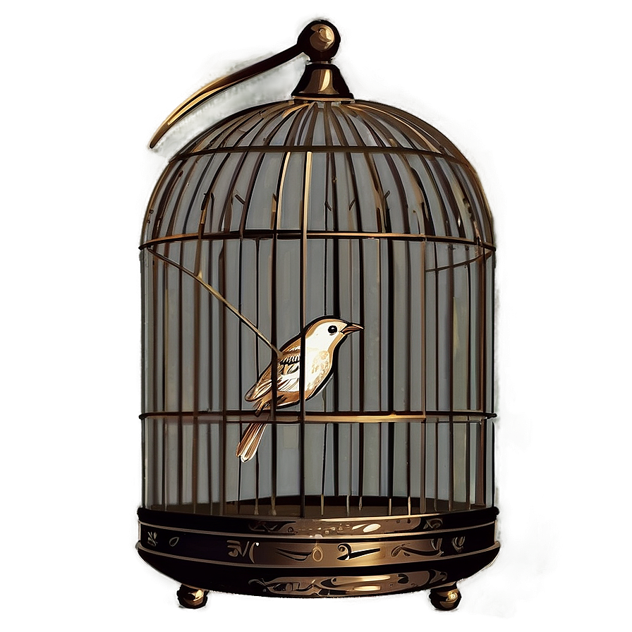 Bird Cage Vintage Png 05032024