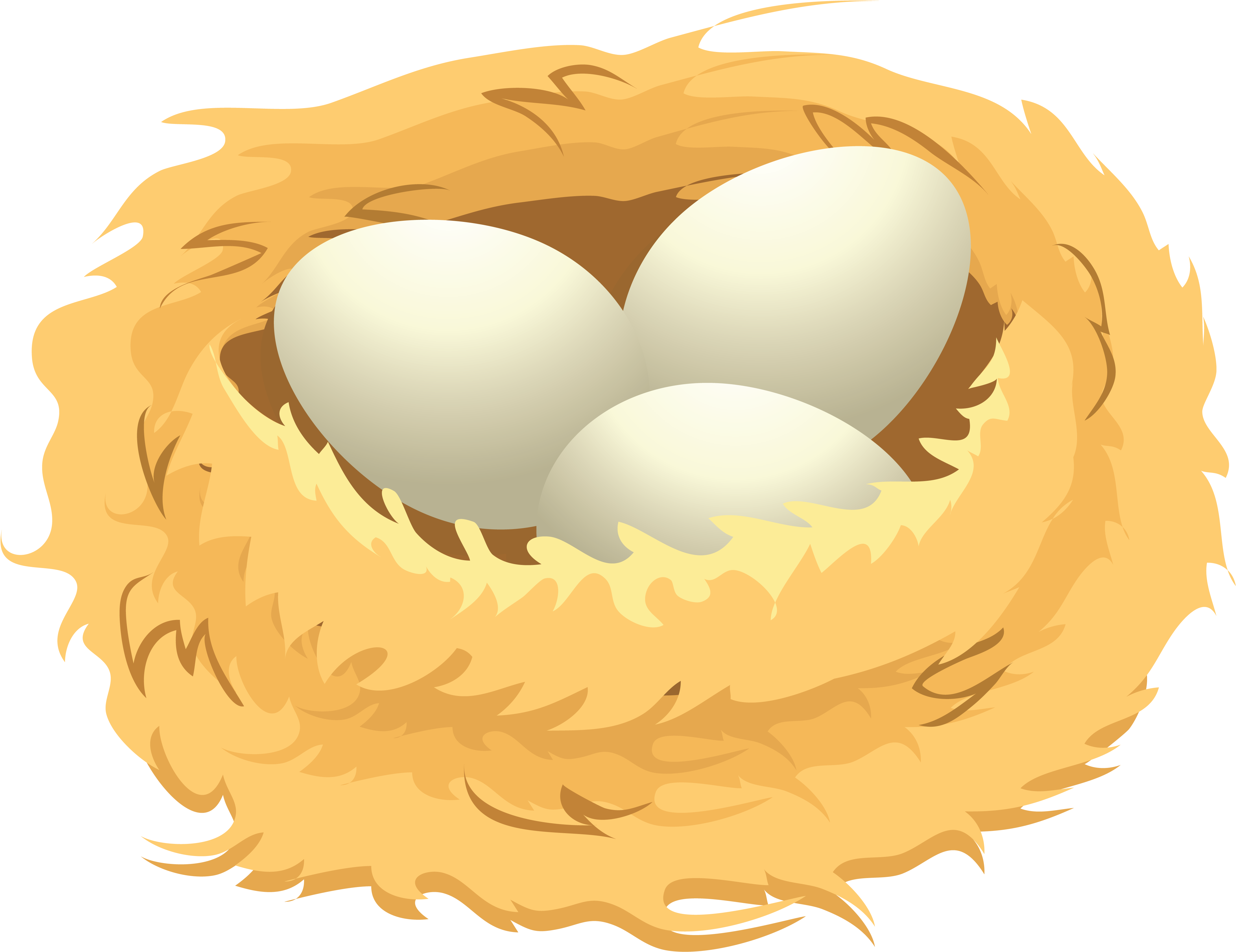Eggs In A Nest Clip Art , Png Download - Eggs In Nest Clipart, Transparent Png PNG with transparent background