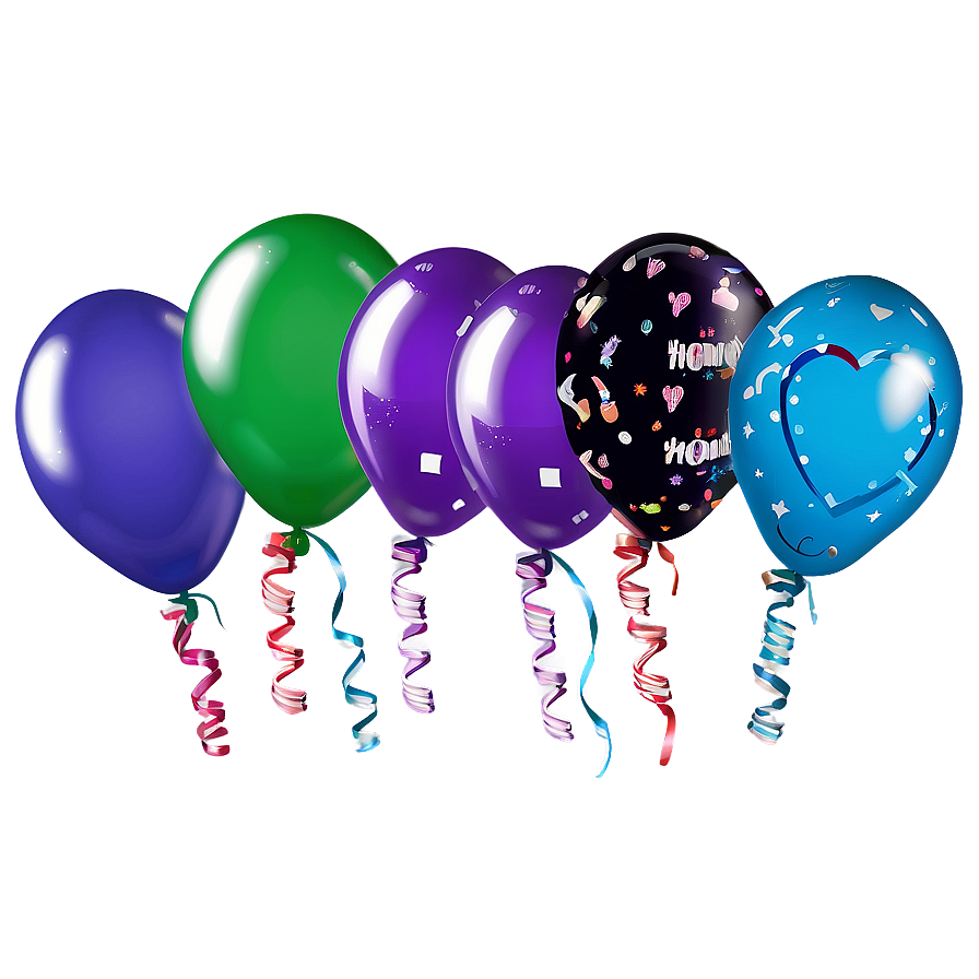 Birthday Balloon Bouquet Png 05042024