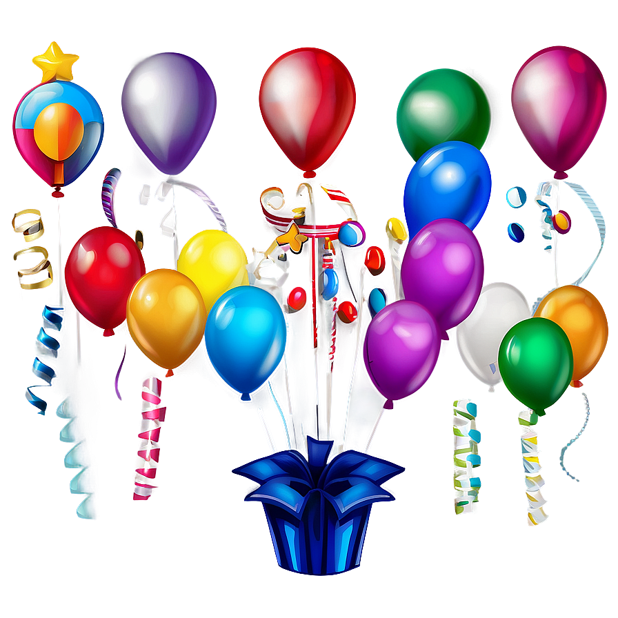 Birthday Balloon Bouquet Png 35