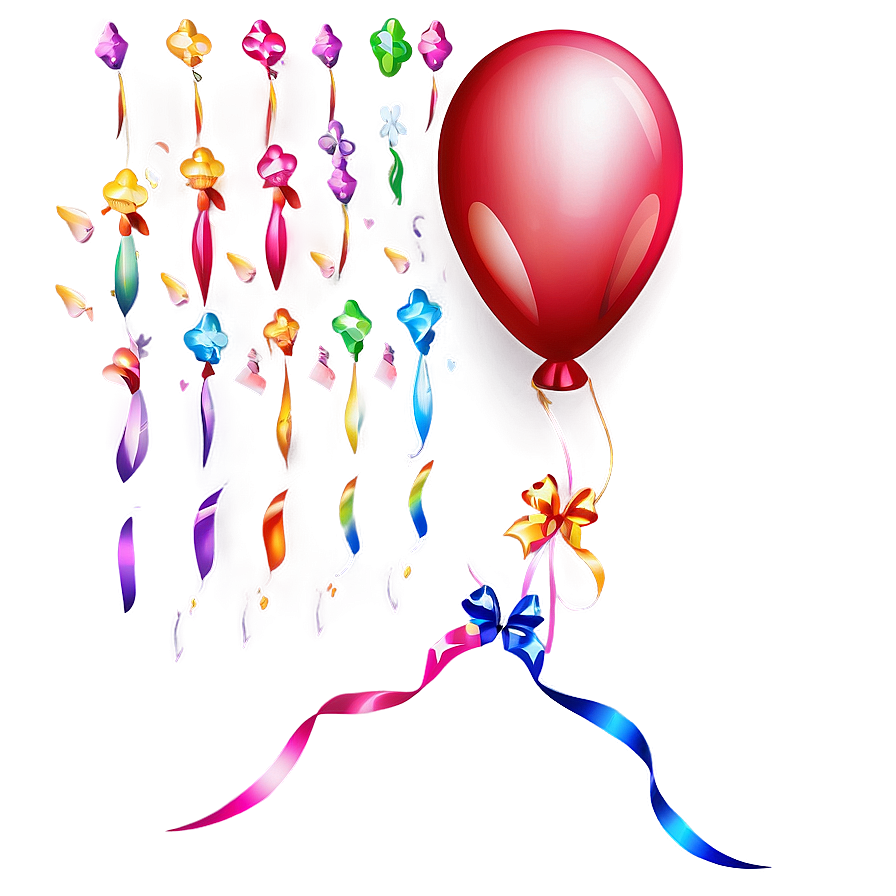 Birthday Balloon Vector Png 06272024