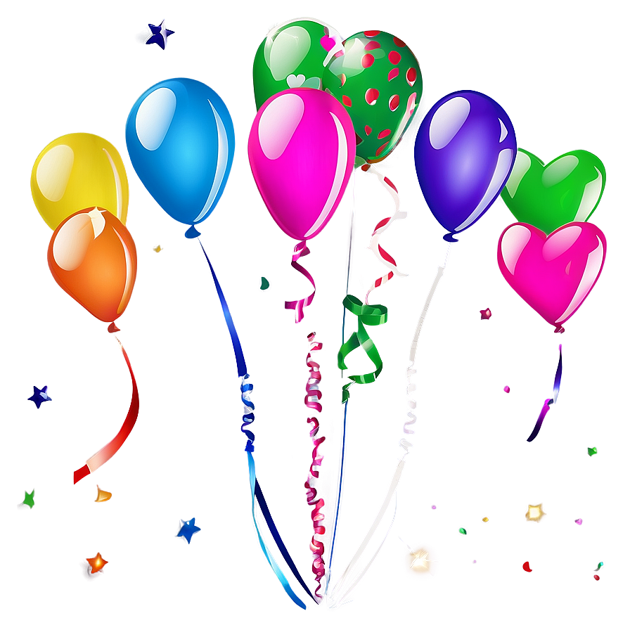 Birthday Balloon Vector Png Prw15