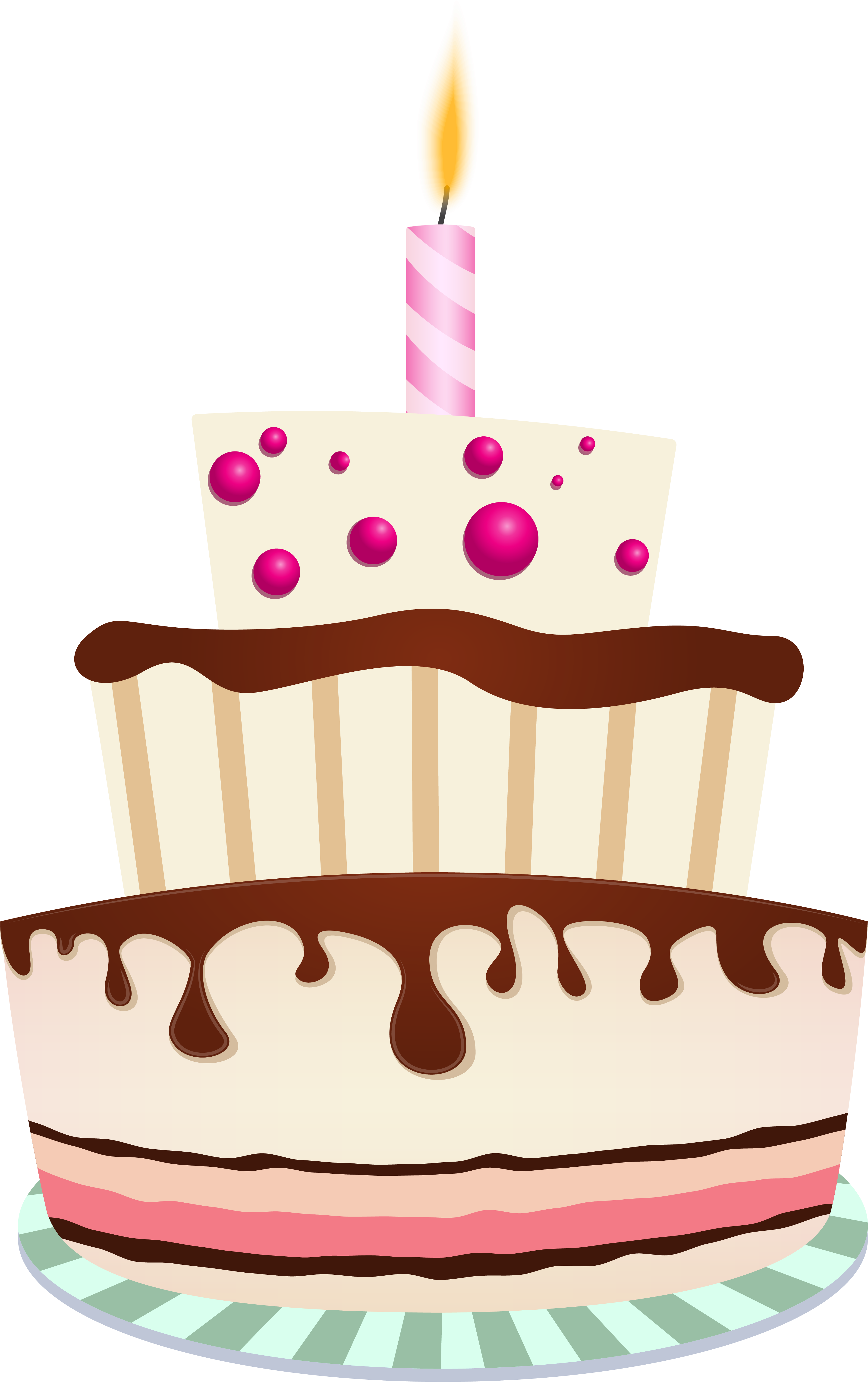 Birthday Cake Candle Celebration Graphic