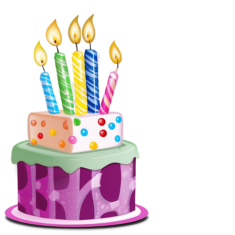 Birthday Cake Design PNG vln PNG with transparent background