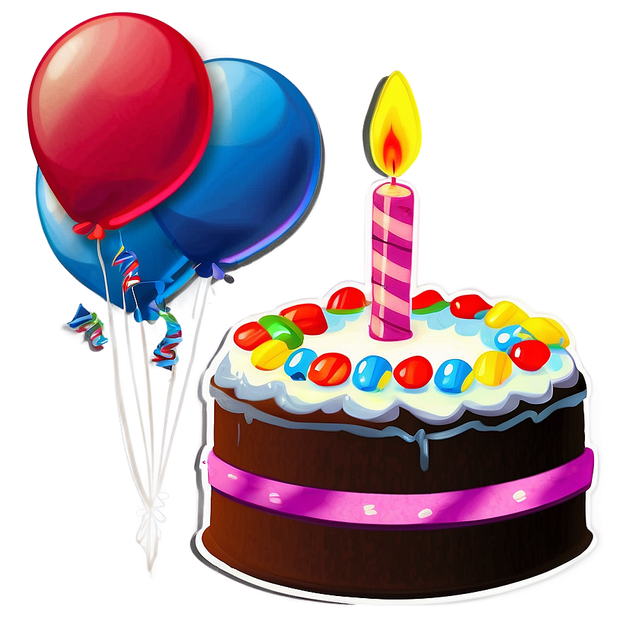 Birthday Cake Sticker Png 56