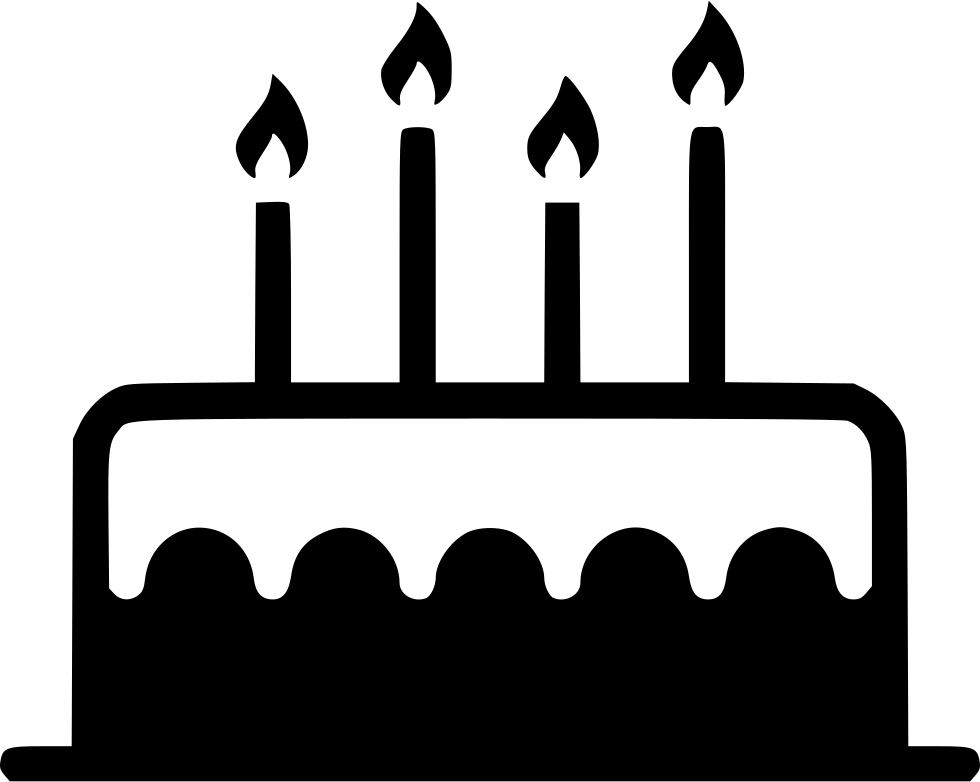 Birthday Cake With Candles Vector