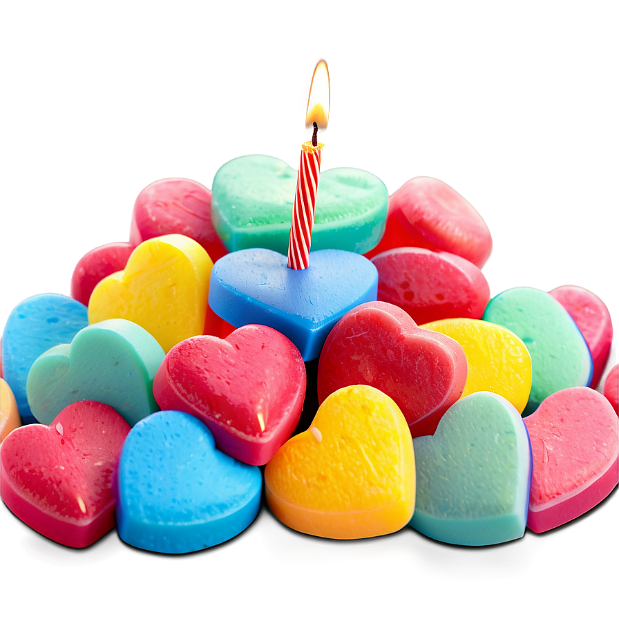 Birthday Candy Hearts Png Qit