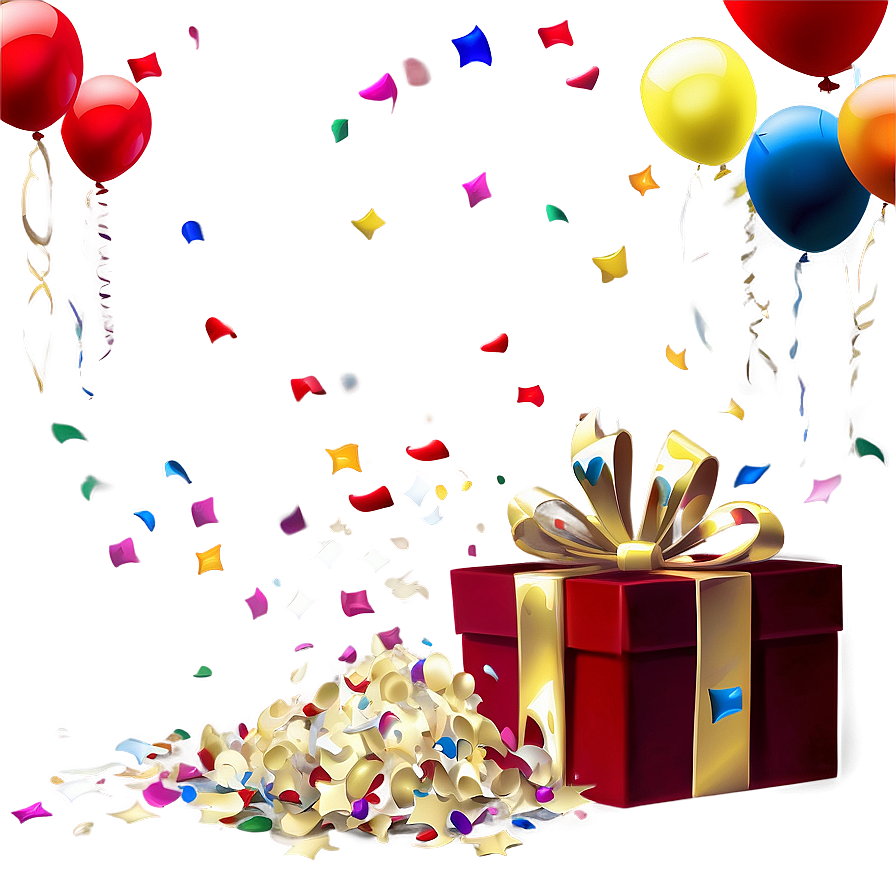 Birthday Confetti PNG pxg PNG with transparent background