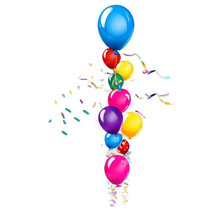 Birthday Confetti PNG xdq36 PNG with transparent background