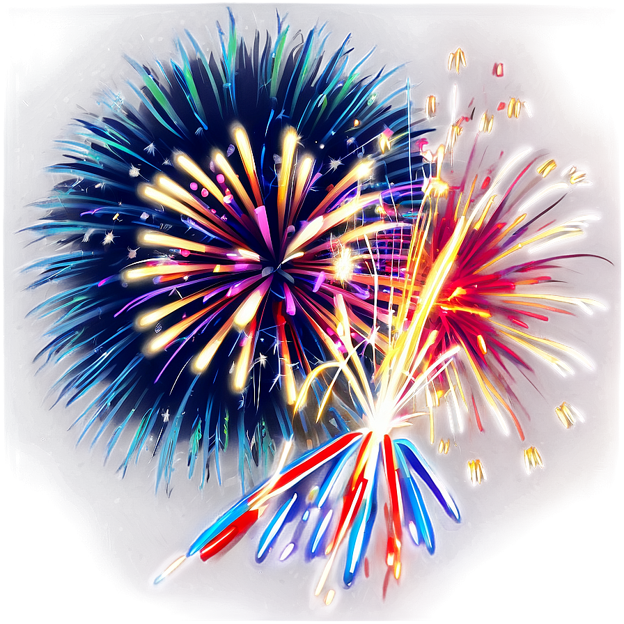 Birthday Fireworks Png 05042024