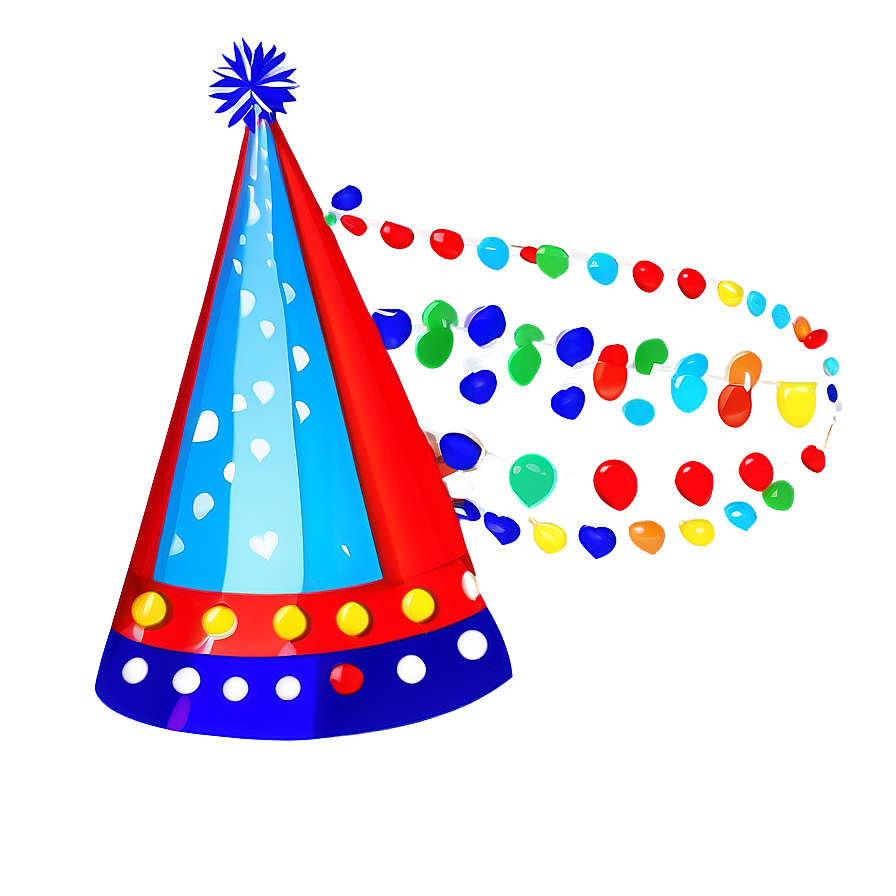 Birthday Hat Illustration Png 05042024