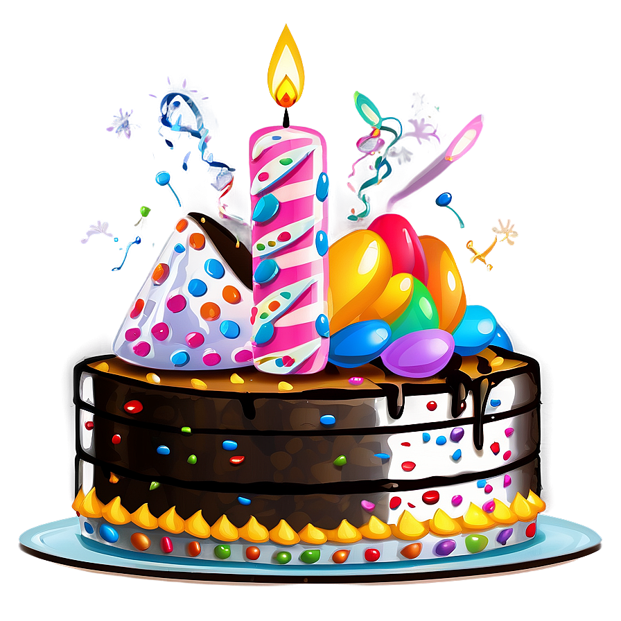 Birthday Party Cake Png 05042024