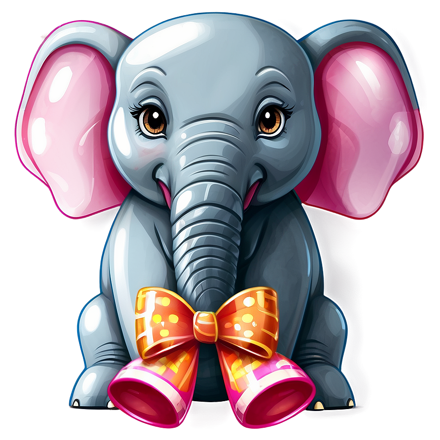 Birthday Party Elephant Cartoon Png Owu