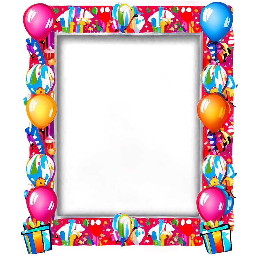 Birthday Photo Frame PNG gjh PNG image with a transparent background, free high-resolution download