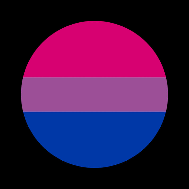 Bisexual_ Flag_ Circle PNG with transparent background