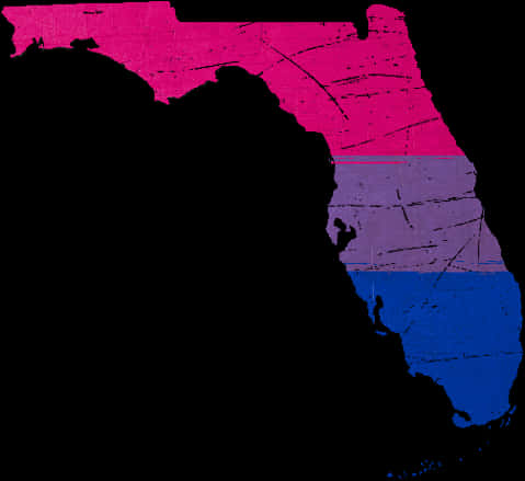 Bisexual Flag Overlay Map PNG with transparent background