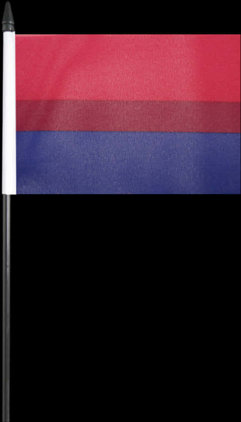 Bisexual Pride Flag Displayed PNG with transparent background