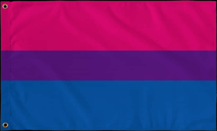 Bisexual Pride Flag Displayed PNG with transparent background