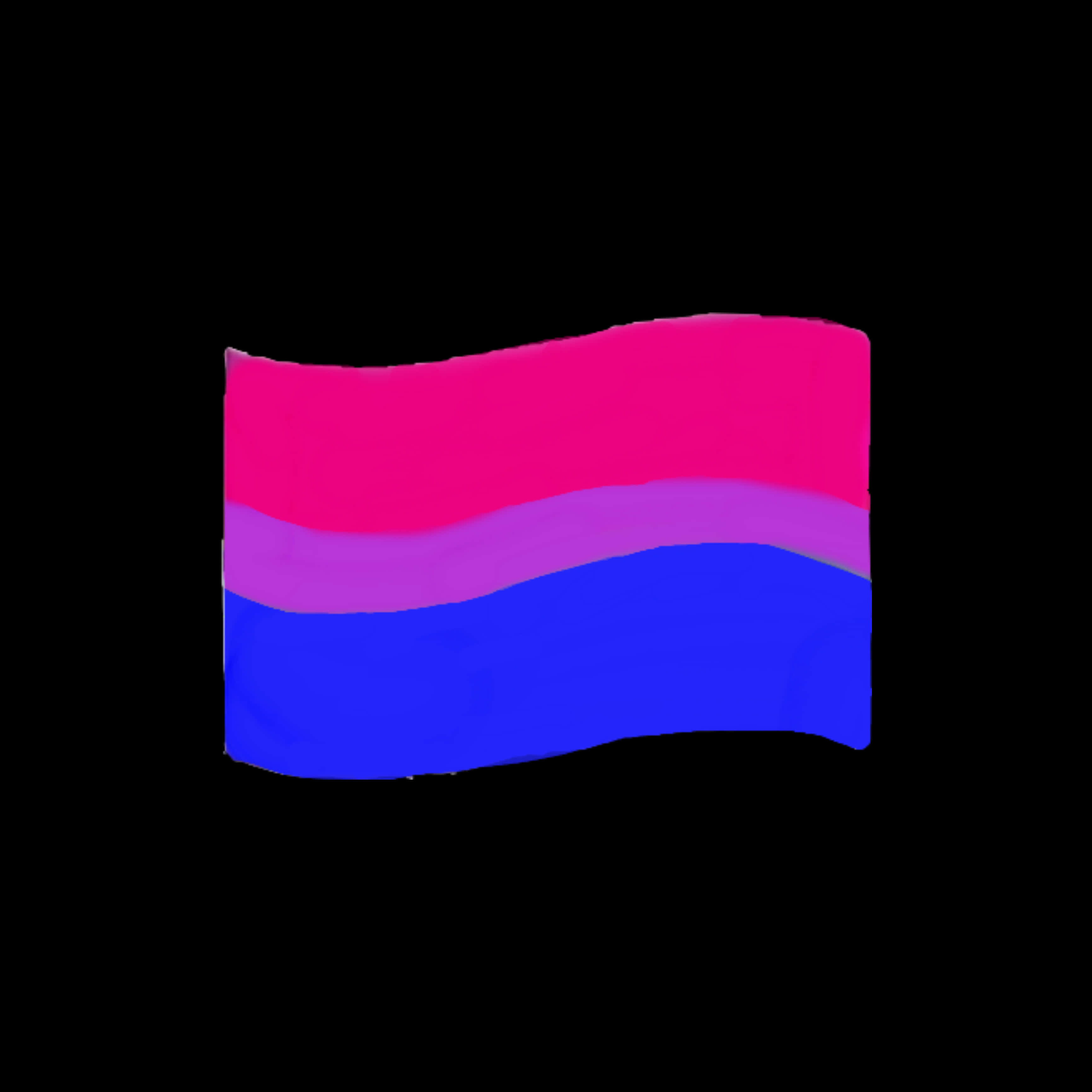 Bisexual Pride Flag Illustration PNG with transparent background